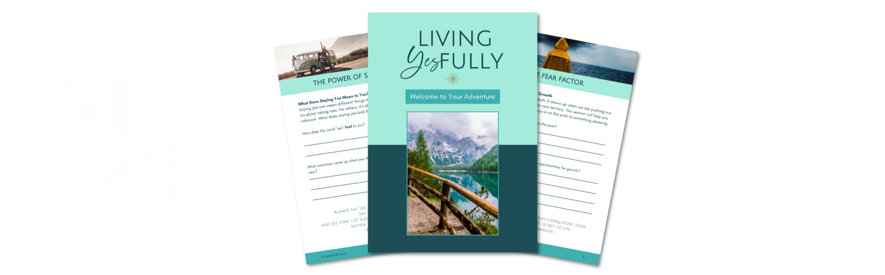 Living Yesfully Living Yesfuly logo with white text and cursive "yes"